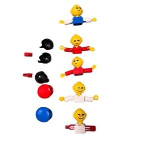 Vintage 1970s LEGO Homemaker Figure Lot of 5 Early Maxi-Figure Heads Torsos Rare